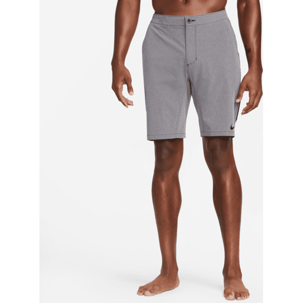 nike shorts ibridi da mare 23 cm  flow – uomo - grigio