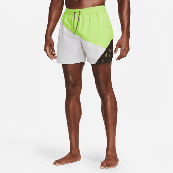 nike shorts da mare volley 13 cm  logo jackknife – uomo - verde