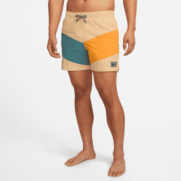 nike shorts da mare volley  13 cm – uomo - marrone