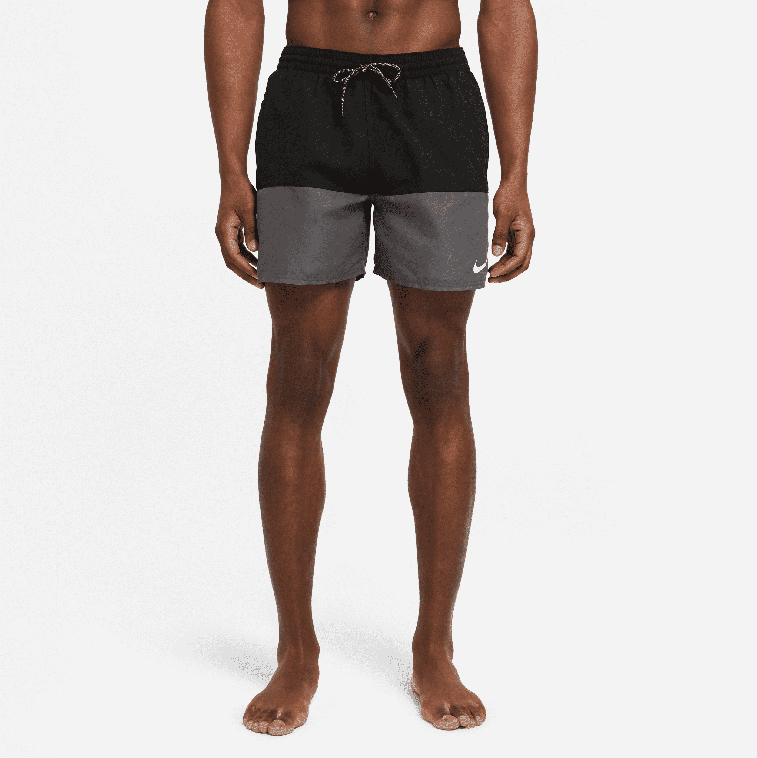 nike costume da bagno 13 cm  split - uomo - nero