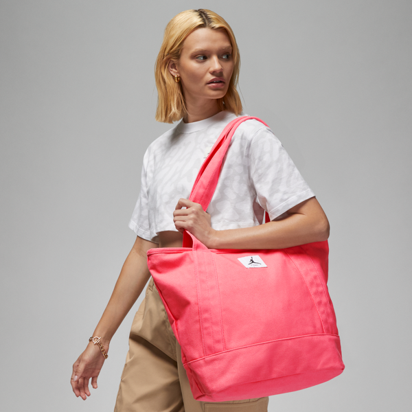 jordan borsa tote  flight carryall tote bag (25 l) - rosa