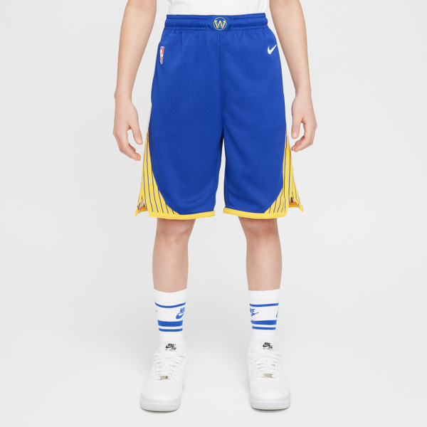 nike shorts golden state warriors 2023/24 icon edition swingman  nba – ragazzo - blu