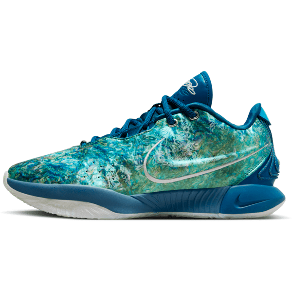 nike scarpa da basket lebron xxi abalone - blu