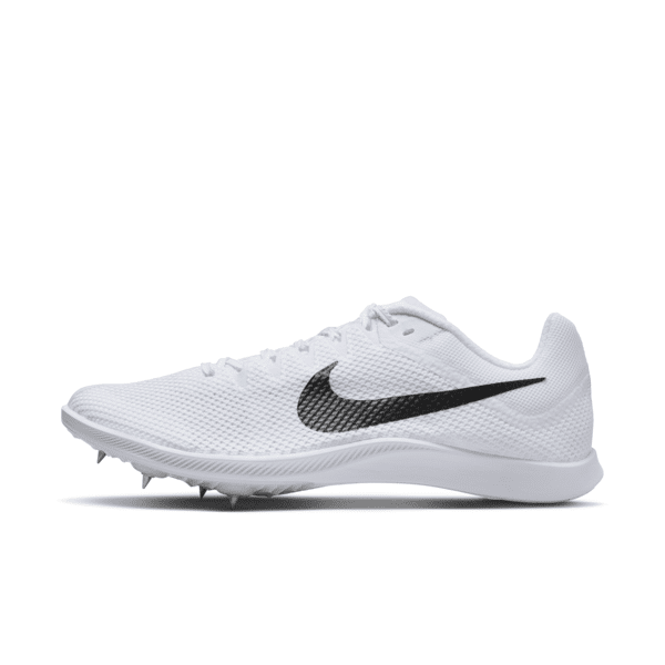 nike scarpa chiodata da fondo su pista  rival distance - bianco