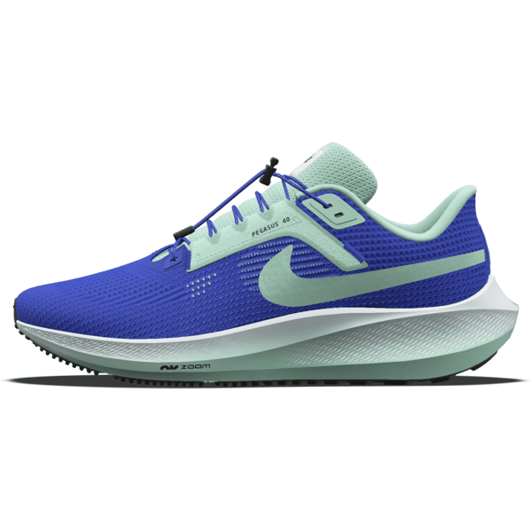 nike scarpa da running su strada personalizzabile  pegasus 40 by you – uomo - blu