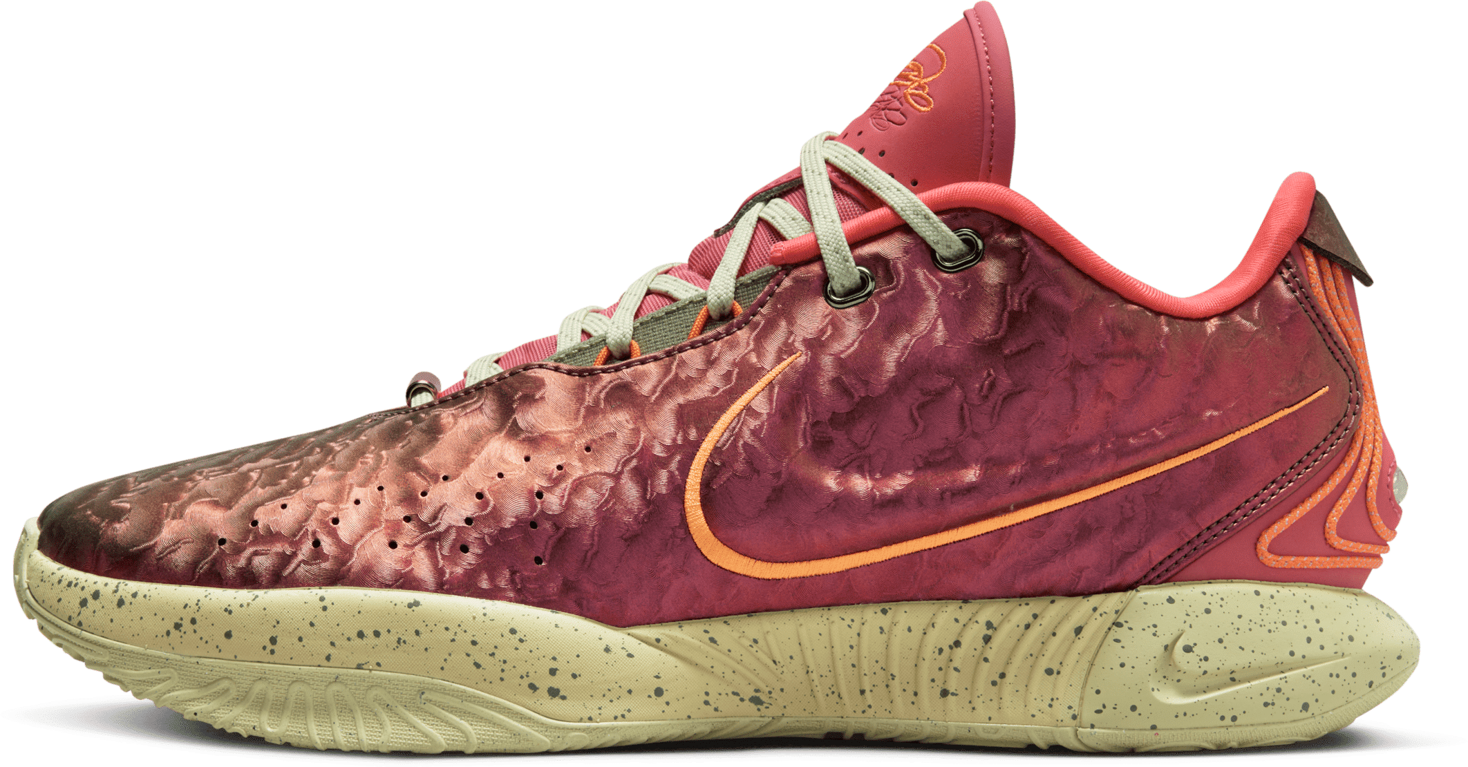 nike scarpa da basket lebron xxi queen conch - rosso