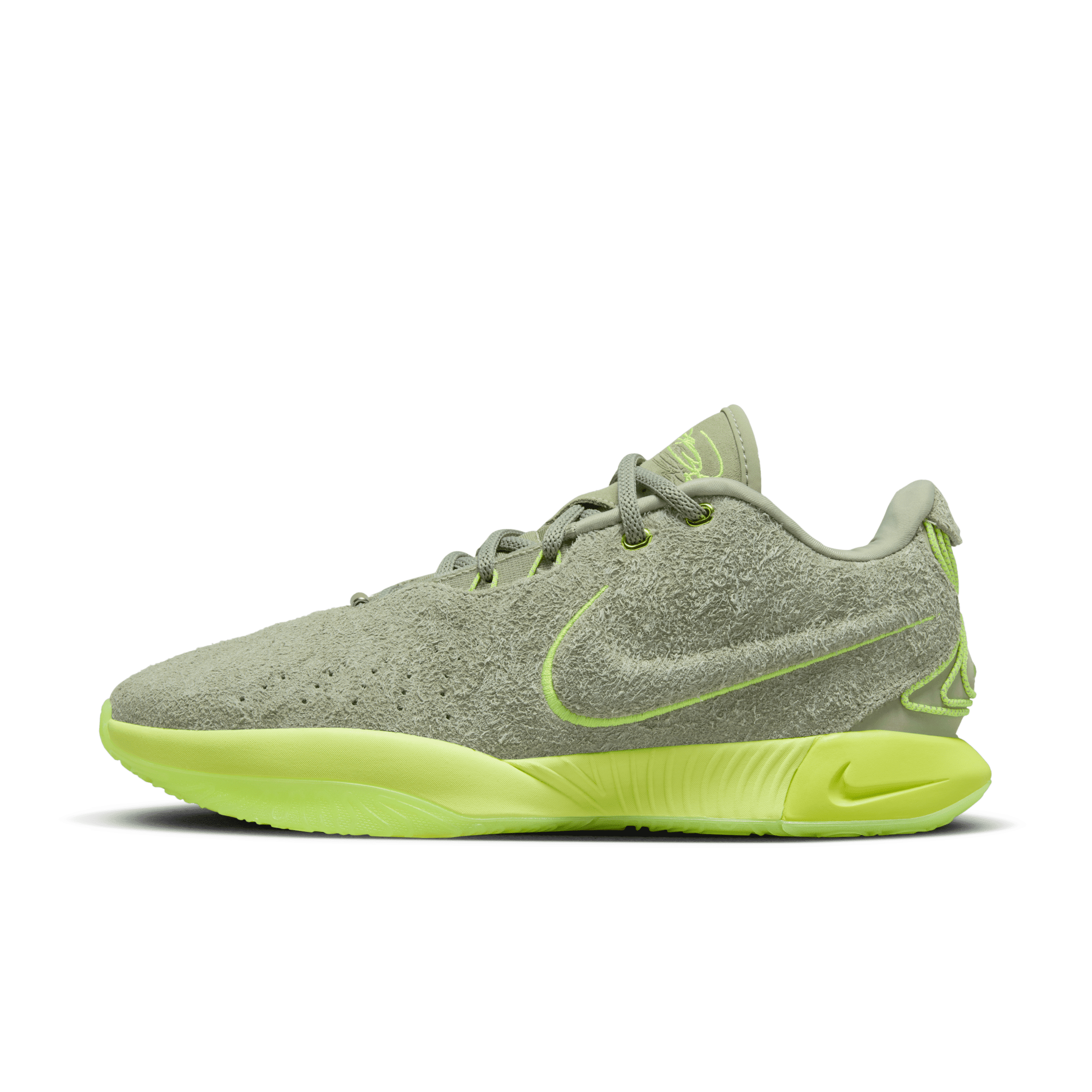 nike scarpa da basket lebron xxi - verde