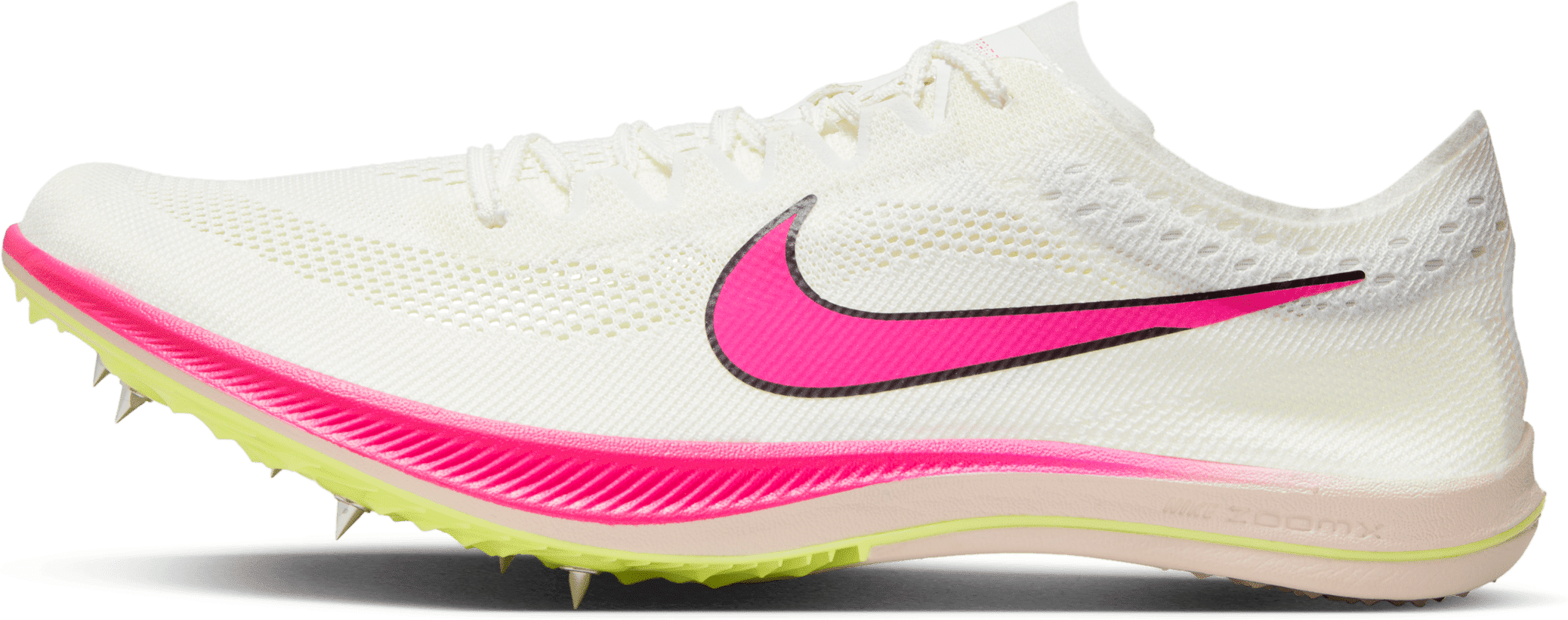 nike scarpa chiodata per atletica e gare sulla distanza  zoomx dragonfly - bianco