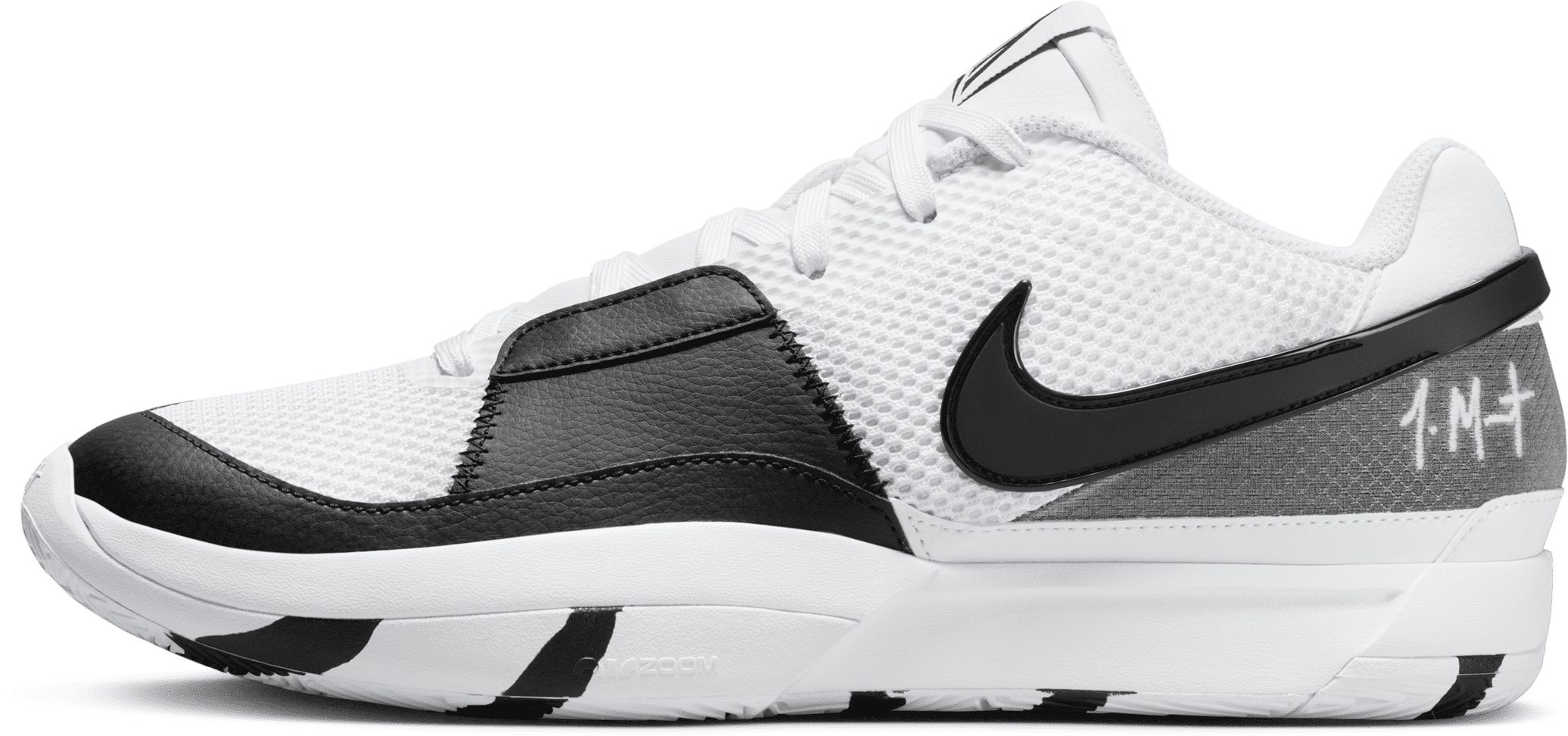 nike scarpa da basket ja 1 white/black - bianco