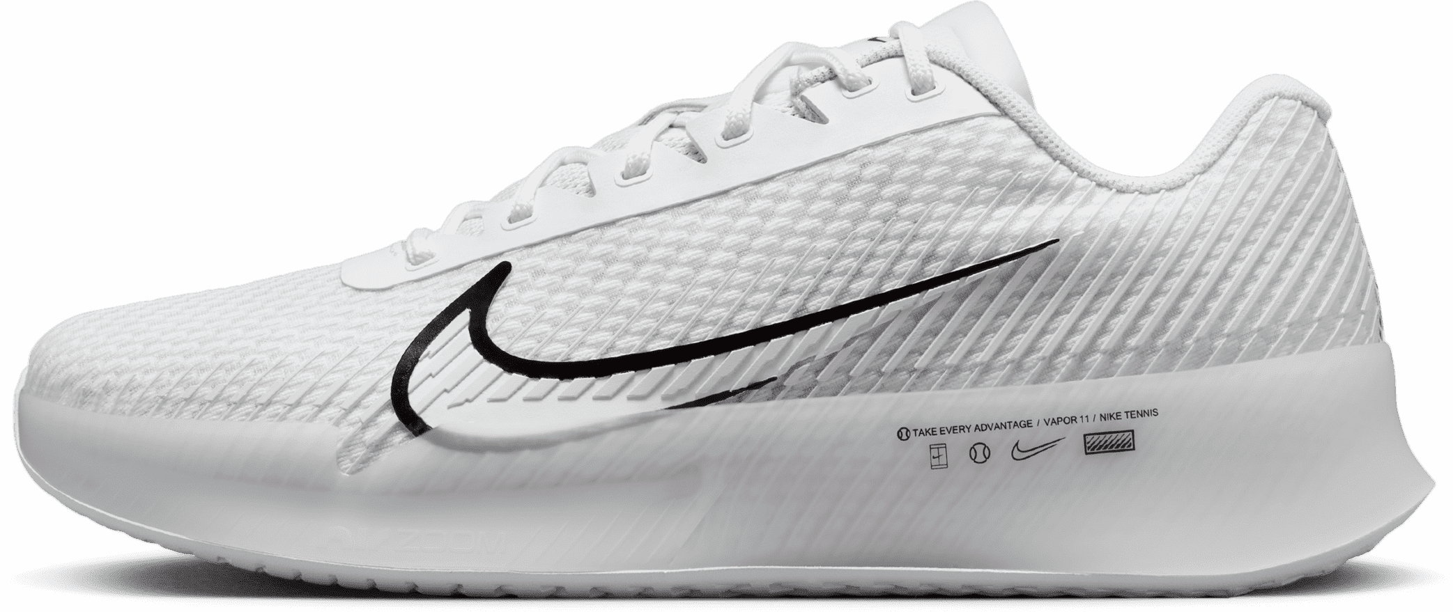 nike scarpa da tennis per campi in cemento court air zoom vapor 11 – uomo - bianco