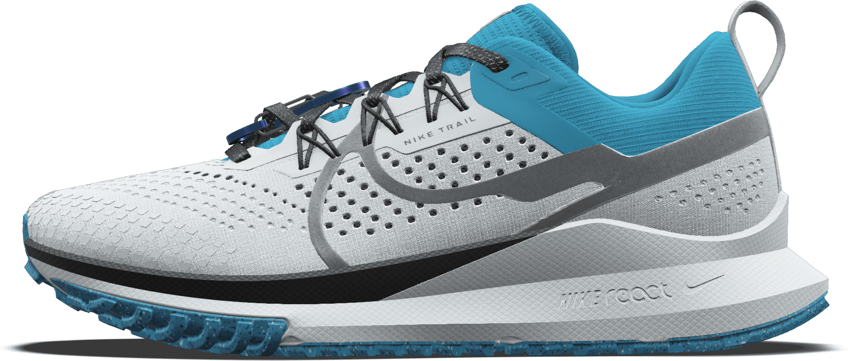 nike scarpa da trail running personalizzabile  pegasus trail 4 by you – uomo - bianco