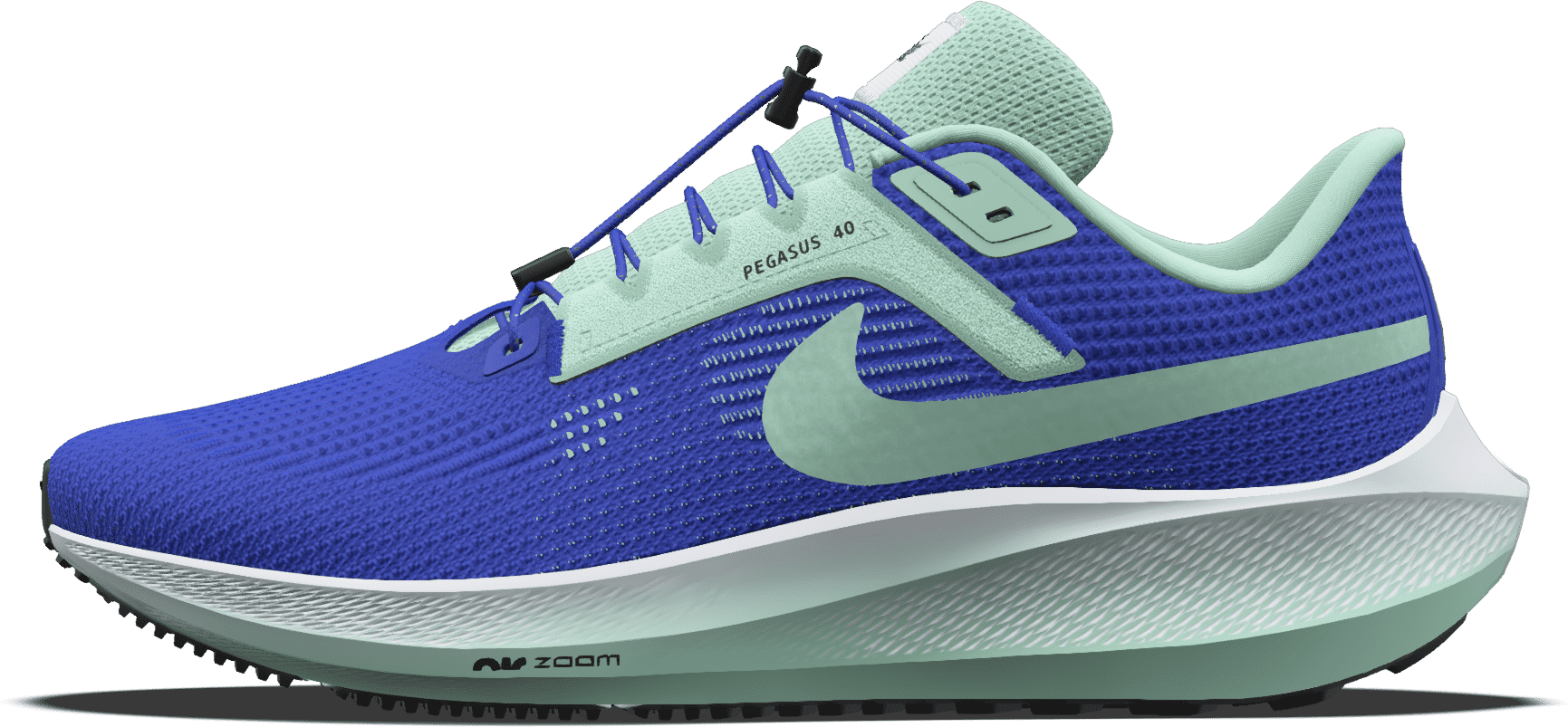 nike scarpa da running su strada personalizzabile  pegasus 40 by you – uomo - blu