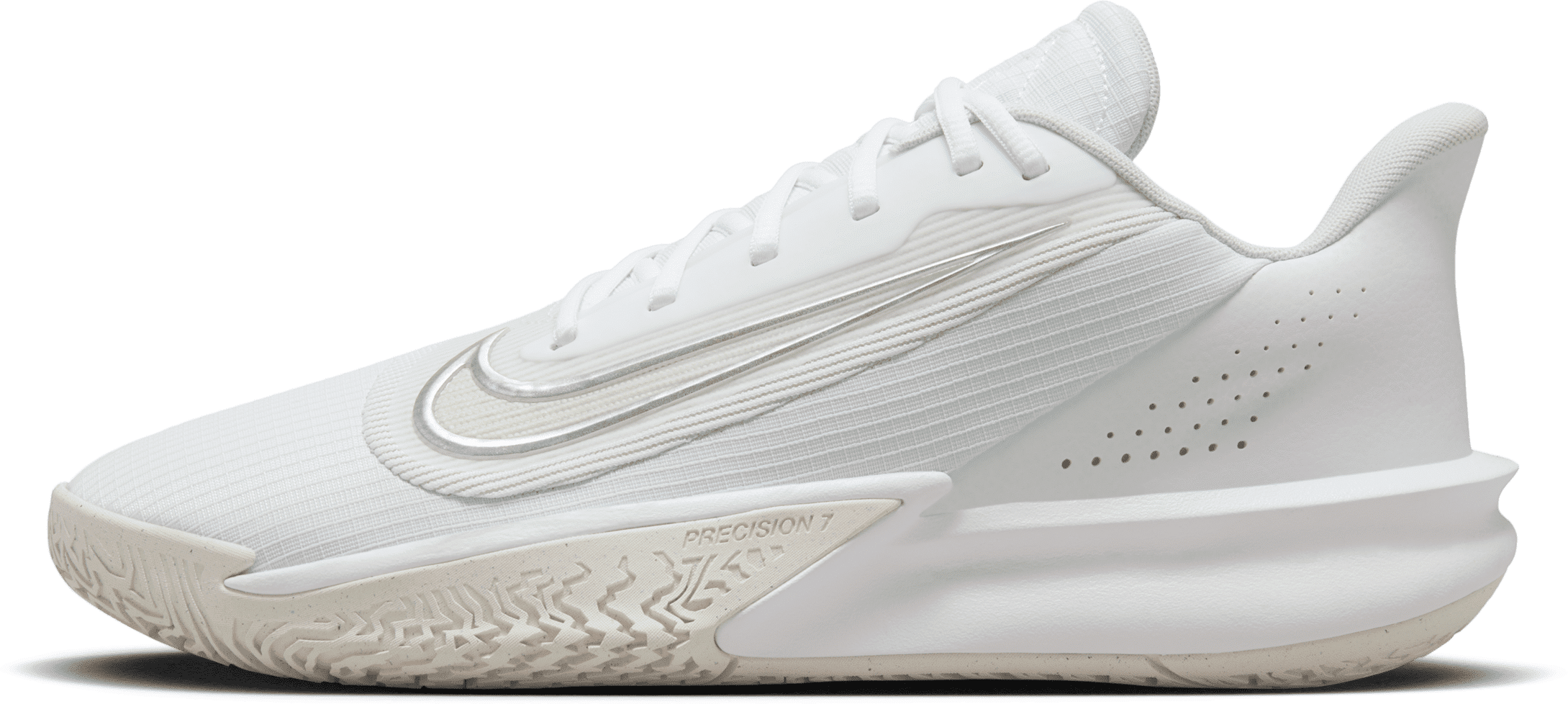 nike scarpa da basket  precision 7 – uomo - bianco