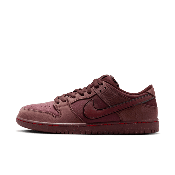 nike scarpa da skateboard  sb dunk low premium - rosso