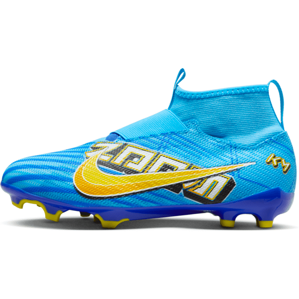 nike scarpa da calcio multiterreno a taglio alto  jr. mercurial superfly 9 pro km fg/mg – bambino/a e ragazzo/a - blu