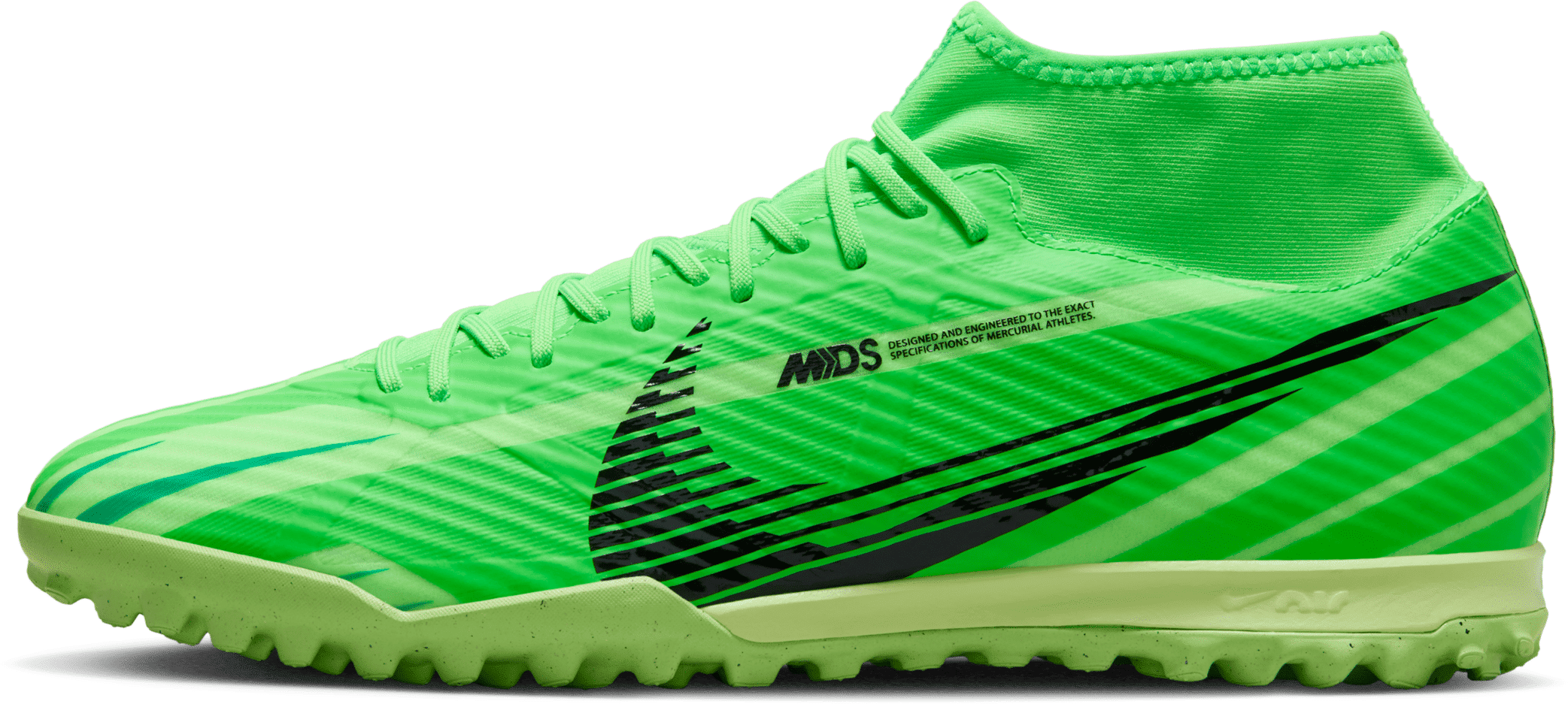 nike scarpa da calcio a taglio alto tf  superfly 9 academy mercurial dream speed - verde