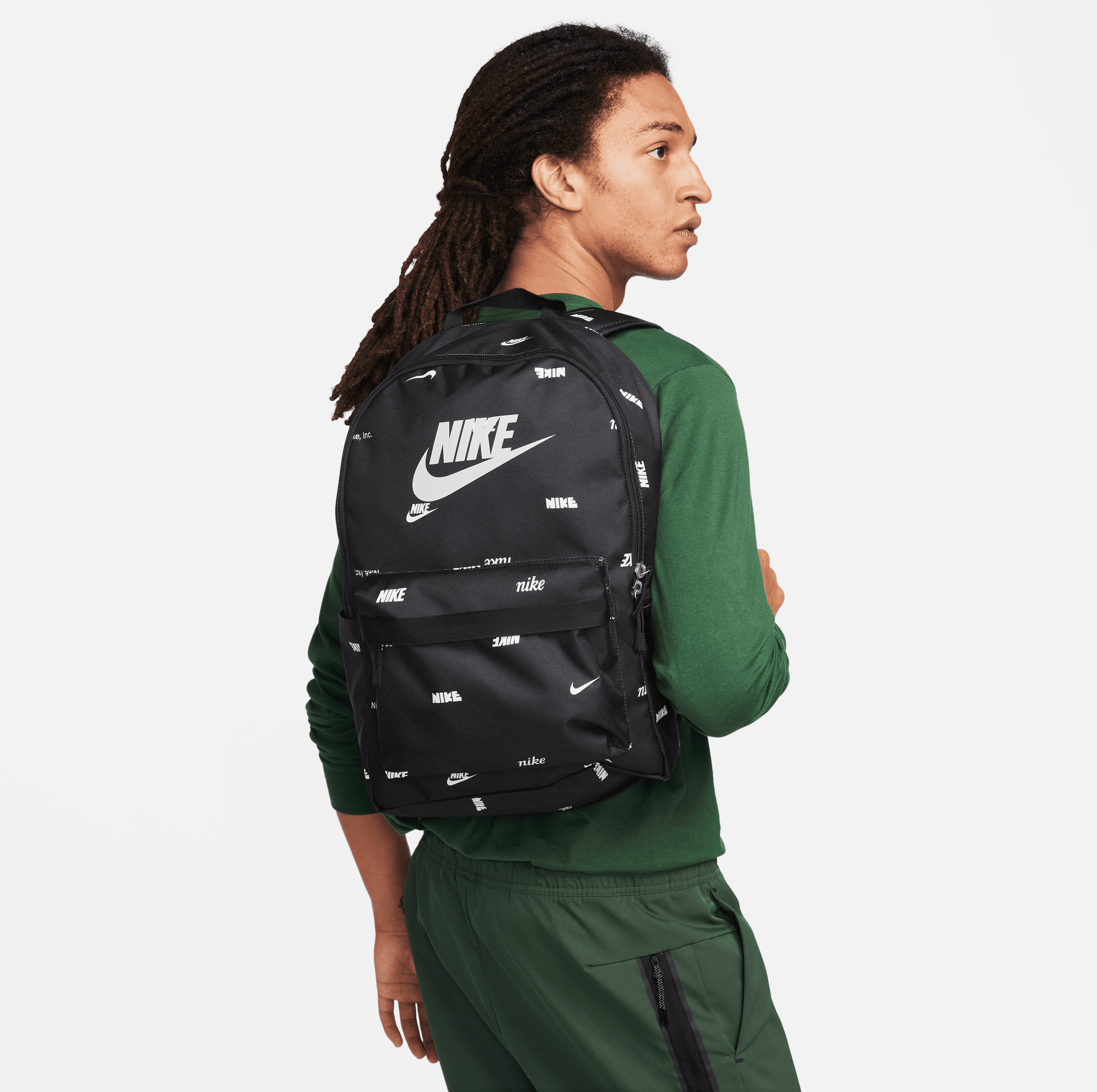 nike zaino  heritage (25 l) - nero