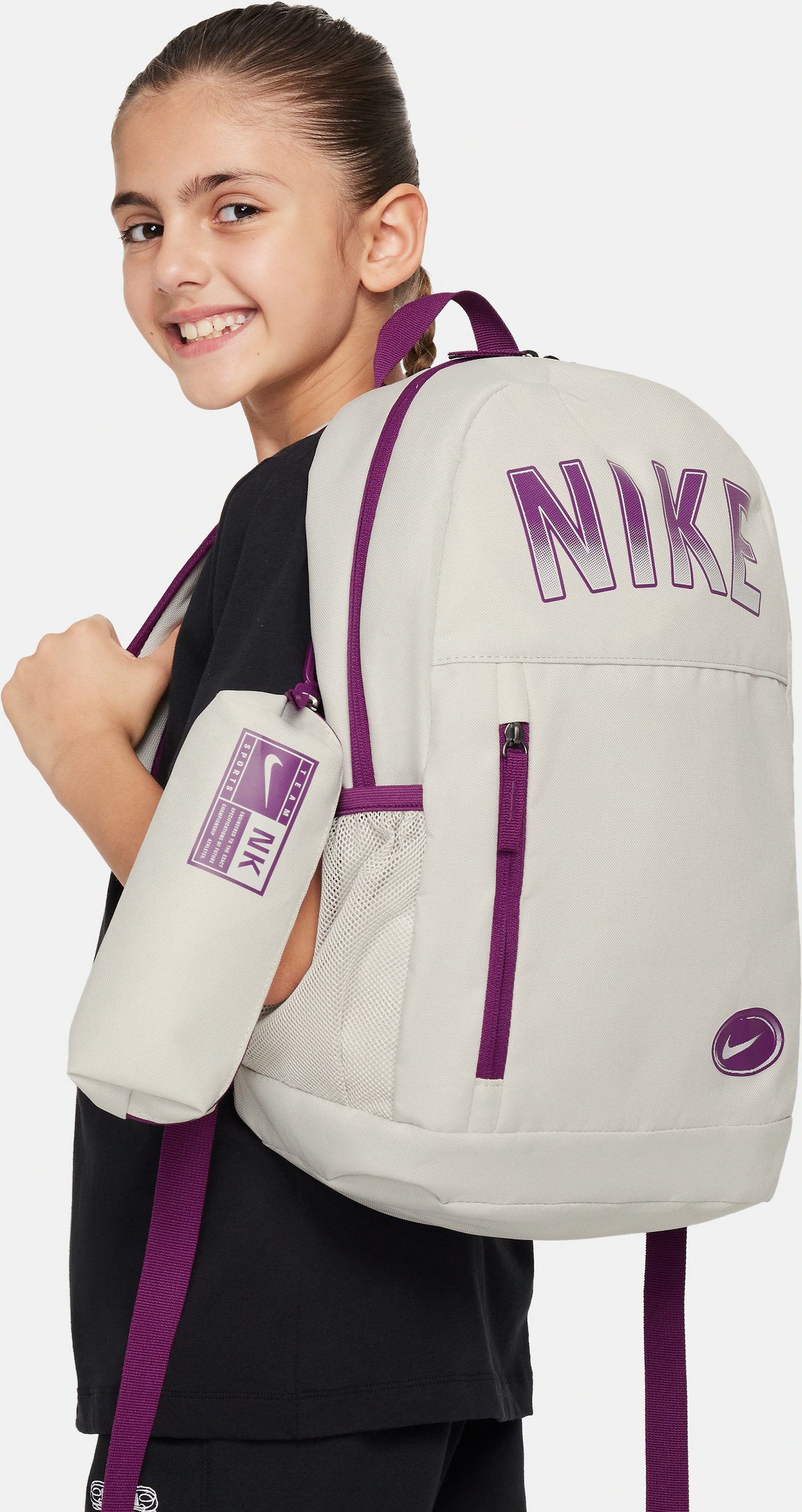 nike zaino  (20 l) - bambini - grigio