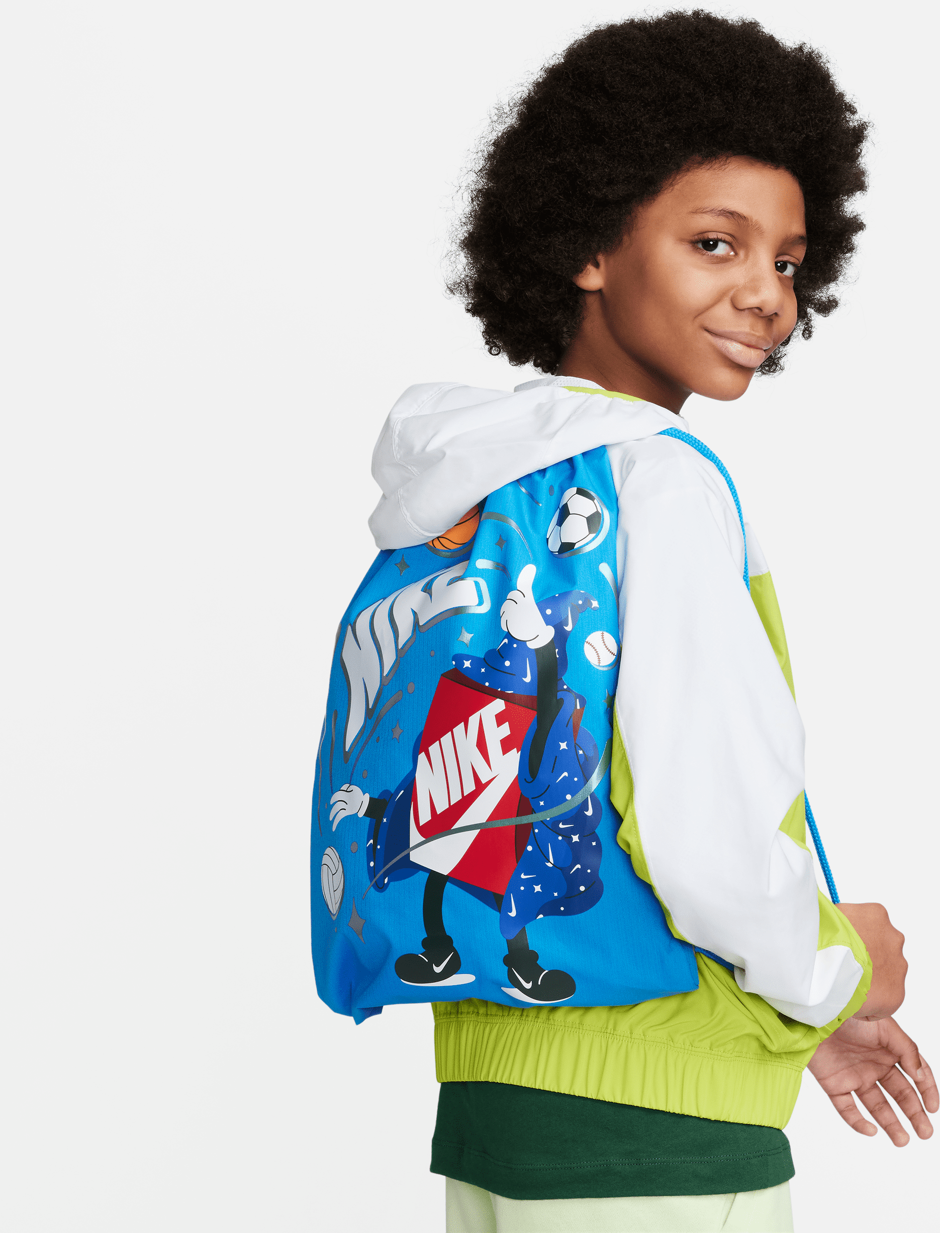 nike sacca con laccetti  (12 l) - bambini - blu