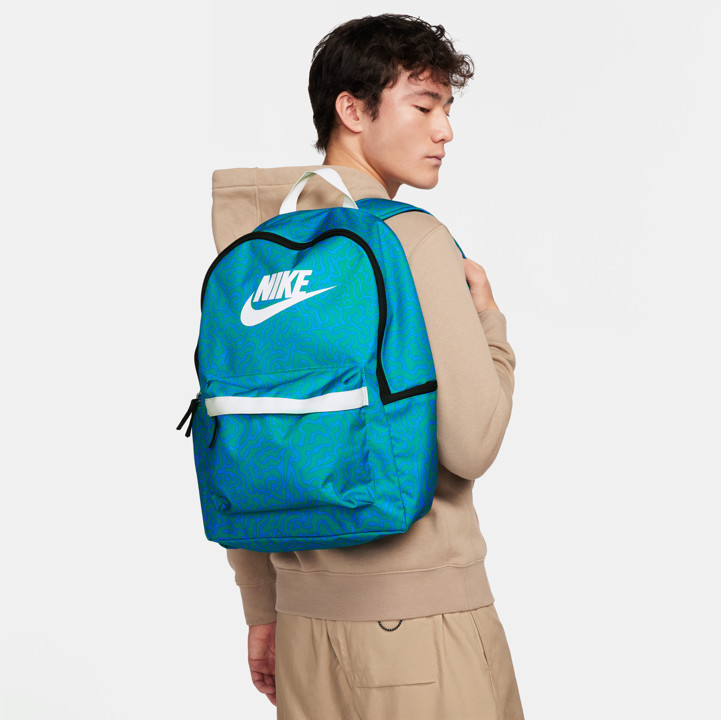 nike zaino  heritage (25 l) - blu