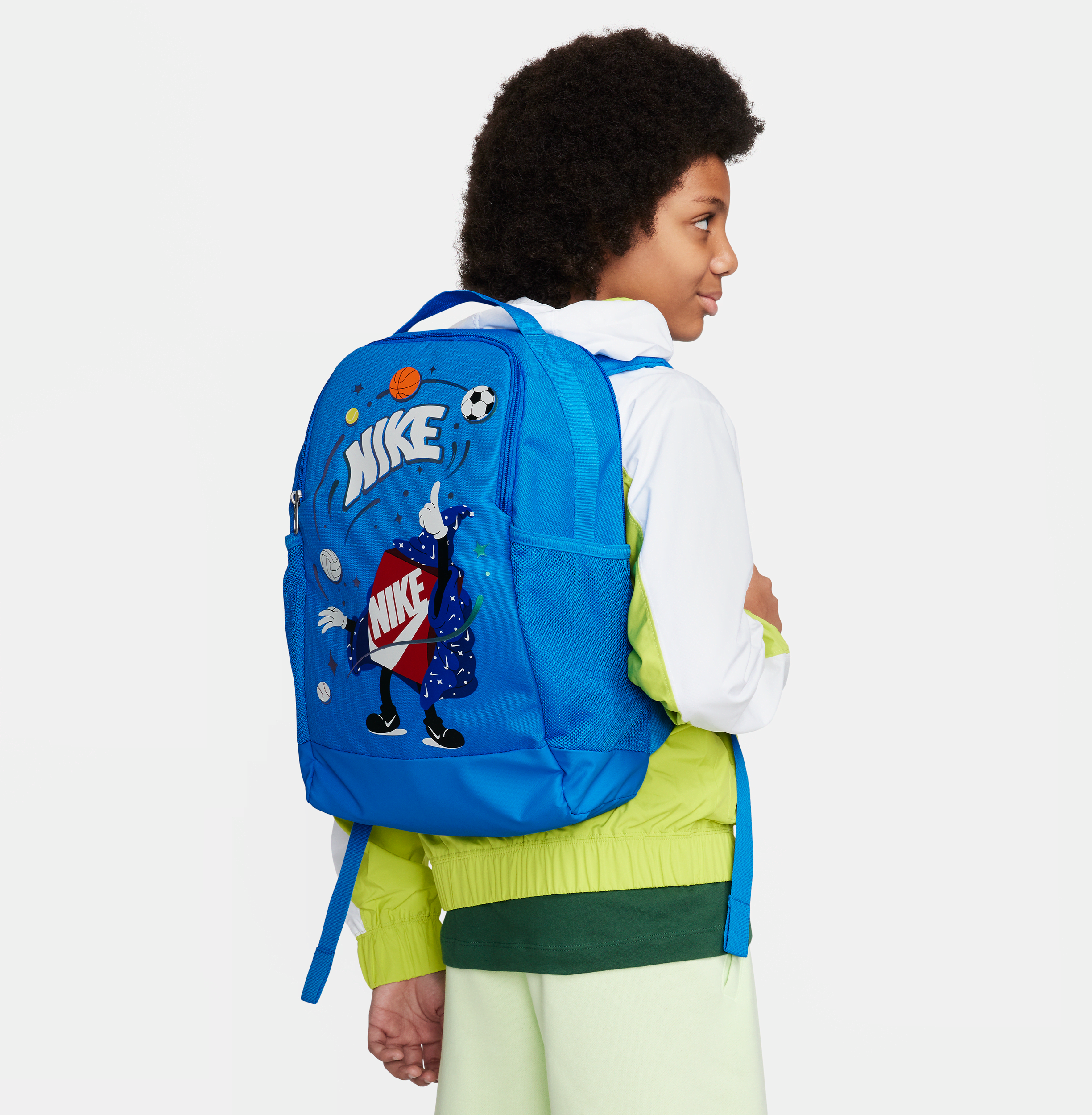 nike zaino  brasilia (18 l) - bambini - blu