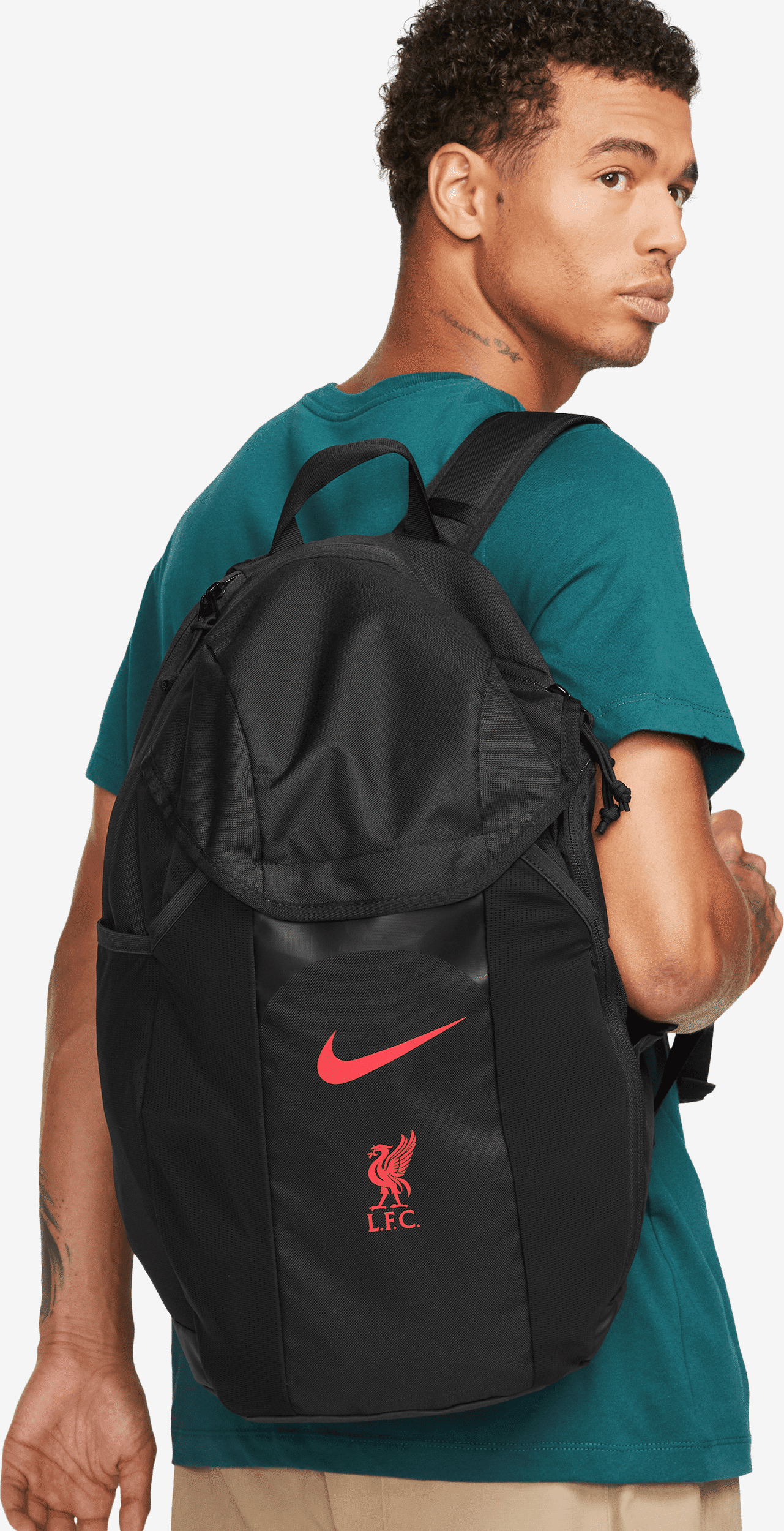 nike zaino da calcio liverpool fc academy (30 l) - nero