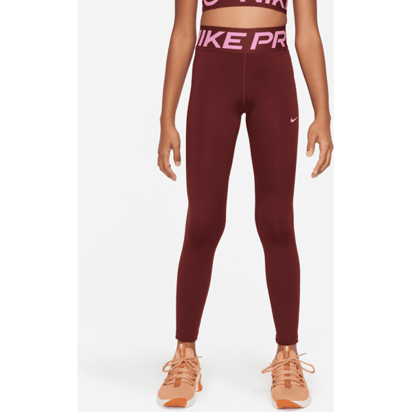 nike leggings  pro dri-fit – bambina/ragazza - rosso