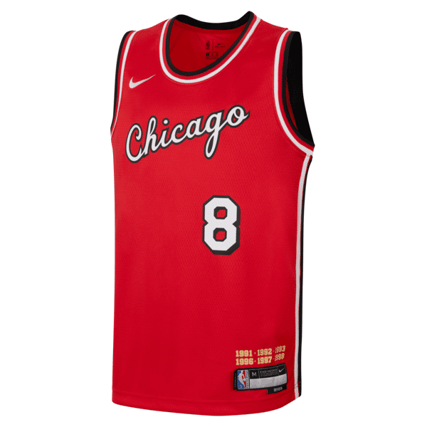 nike maglia chicago bulls  dri-fit swingman nba – ragazzo/a - rosso