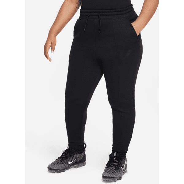 nike pantaloni jogger  sportswear tech fleece (taglia grande) – ragazza - nero