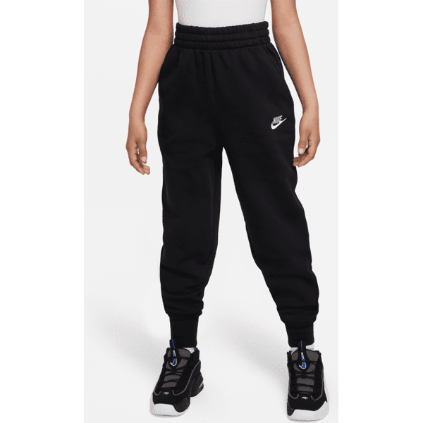 nike pantaloni aderenti a vita alta  sportswear club fleece – ragazza - nero