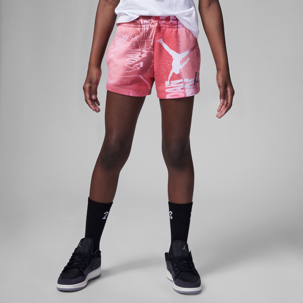 jordan shorts  essentials new wave printed shorts – ragazza - rosa