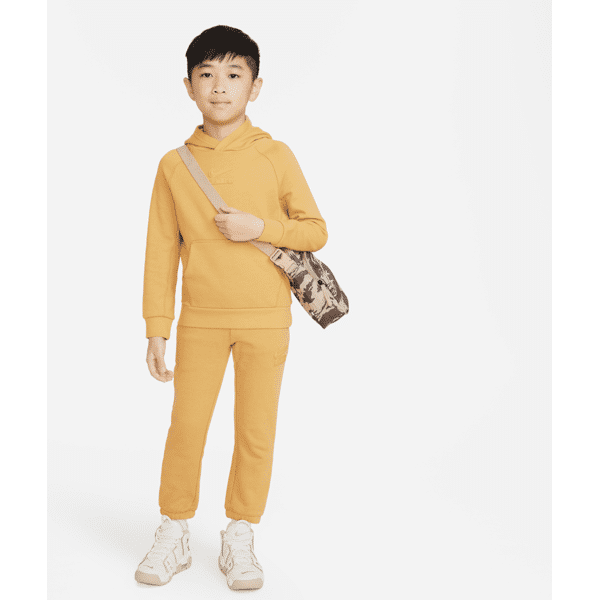 nike completo  sportswear air pullover and pants set – bambino/a - marrone