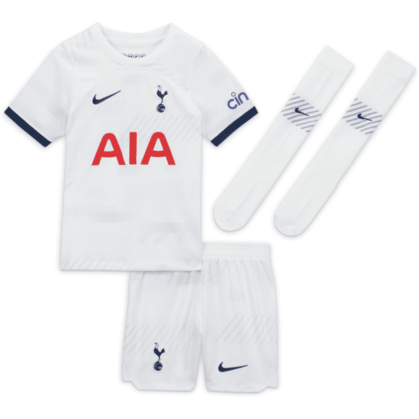 nike divisa in tre pezzi  dri-fit tottenham hotspur 2023/24 per bambino/a – home - bianco