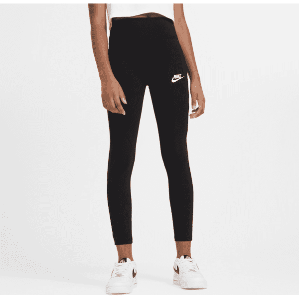 nike leggings a vita alta  sportswear favorites - ragazza - nero