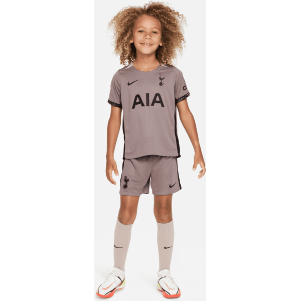 nike divisa in tre pezzi  dri-fit tottenham hotspur 2023/24 per bambino/a – terza - marrone