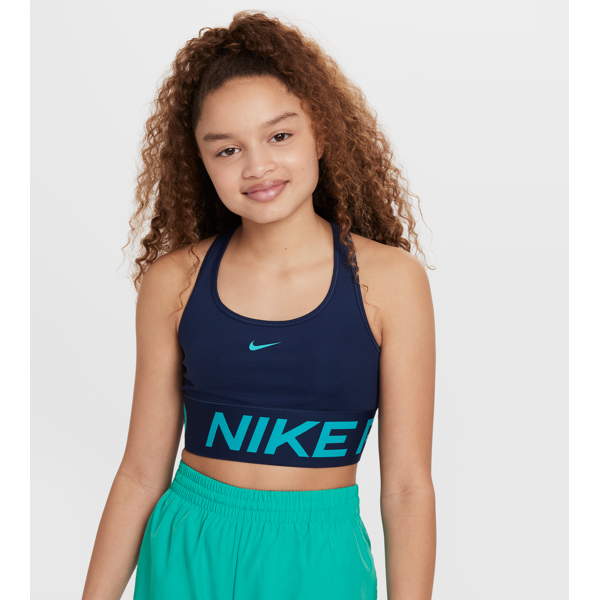 nike bra  pro swoosh – bambina/ragazza - blu