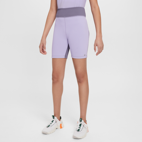 nike shorts da ciclista dri-fit  one – bambina/ragazza - viola