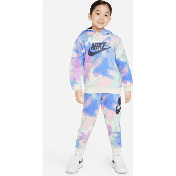 nike completo in 2 pezzi con felpa con cappuccio  sci-dye club fleece set – bambino/a - blu