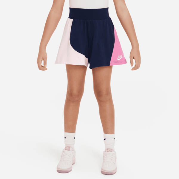 nike shorts in jersey  sportswear - ragazza - blu