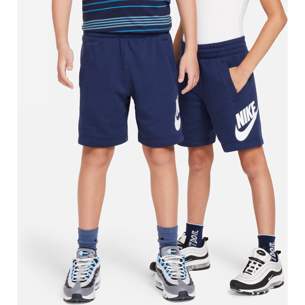 nike shorts in french terry  sportswear club fleece – ragazzo/a - blu