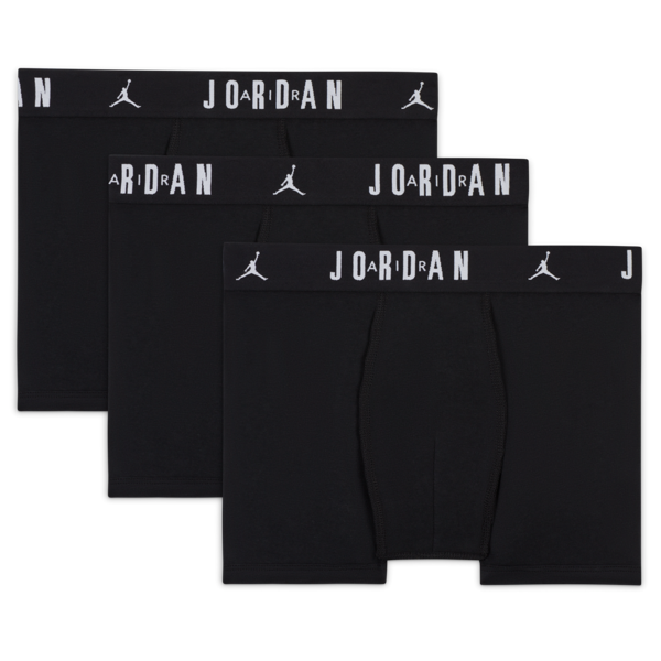 jordan boxer  dri-fit flight essentials – ragazzo/a (confezione da 3) - nero