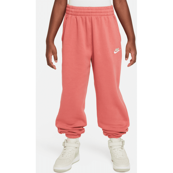 nike pantaloni ampi  sportswear club fleece – ragazza - rosso