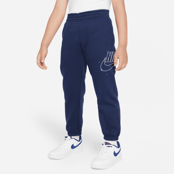 nike pantaloni  sportswear shine fleece – bambino/a - blu