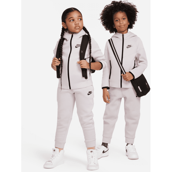 nike completo in 2 pezzi con cappuccio  sportswear tech fleece full-zip set – bambini - viola