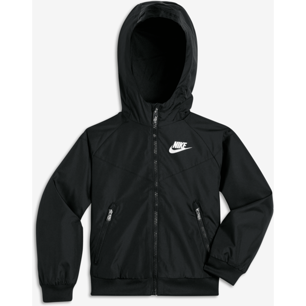 nike giacca con zip a tutta lunghezza  sportswear windrunner - bimbi piccoli - nero