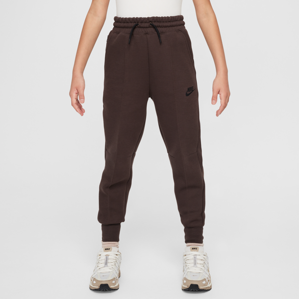 nike pantaloni jogger  sportswear tech fleece – ragazza - marrone