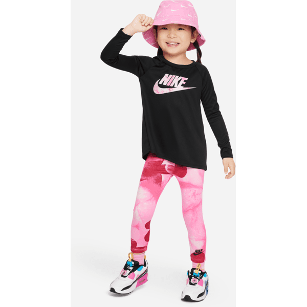 nike completo dri-fit in 2 pezzi  sci-dye dri-fit leggings set – bimbi piccoli - rosa