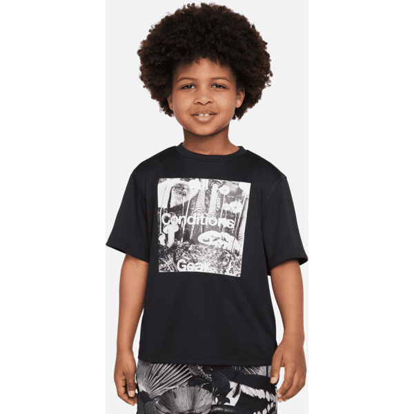 nike t-shirt sostenibile upf dri-fit  acg graphic performance tee – bambino/a - nero