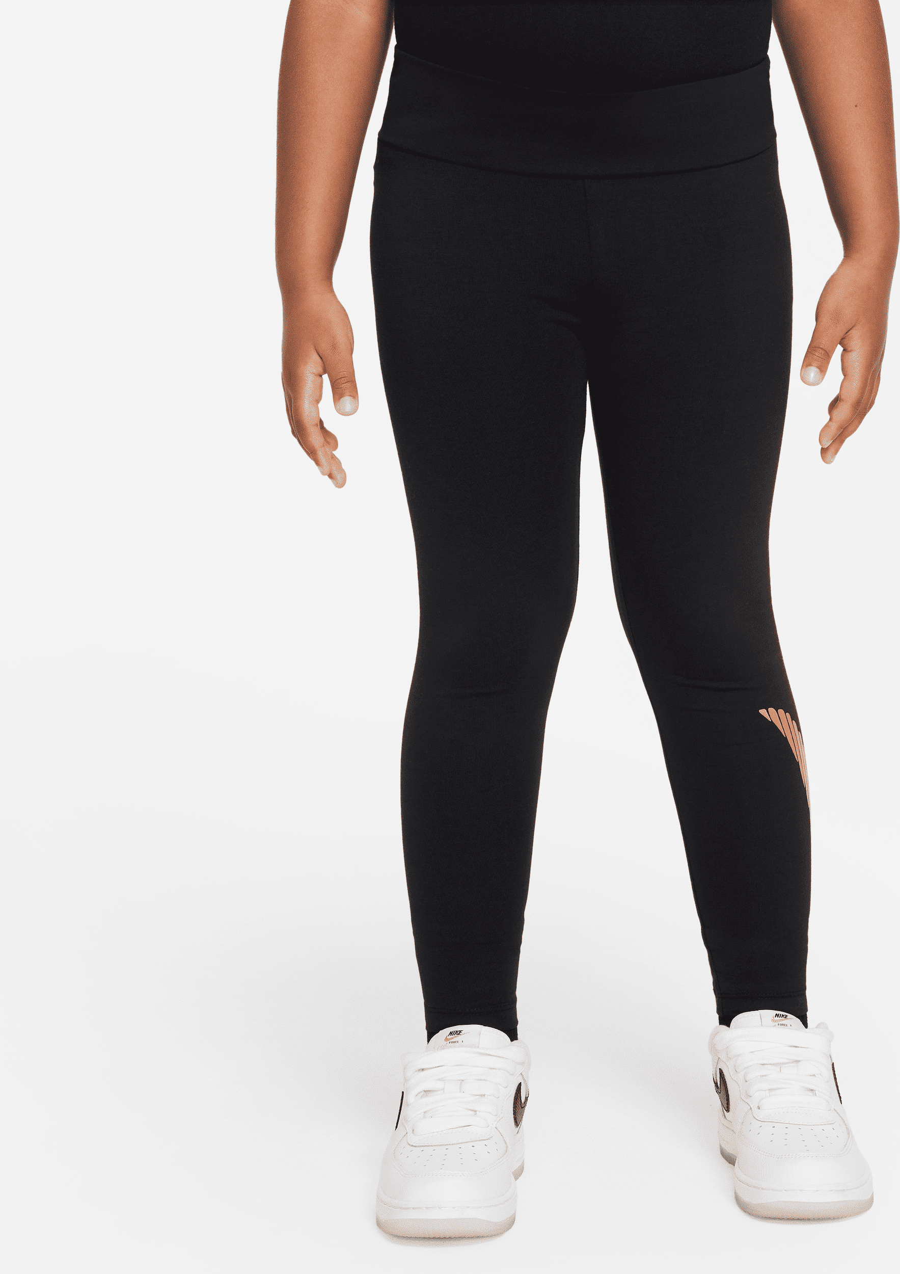 nike leggings  sportswear shine – bambino/a - nero