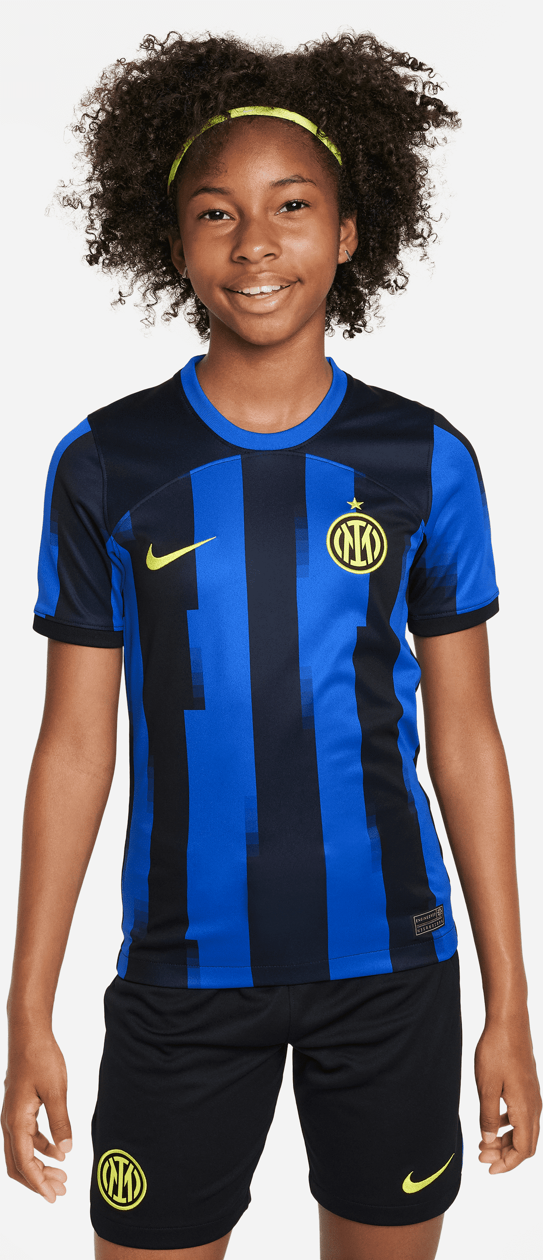 nike maglia da calcio  dri-fit inter 2023/24 stadium per ragazzo/a – home - blu